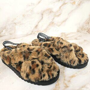 Madden NYC Leopard Print Slippers, Size 8